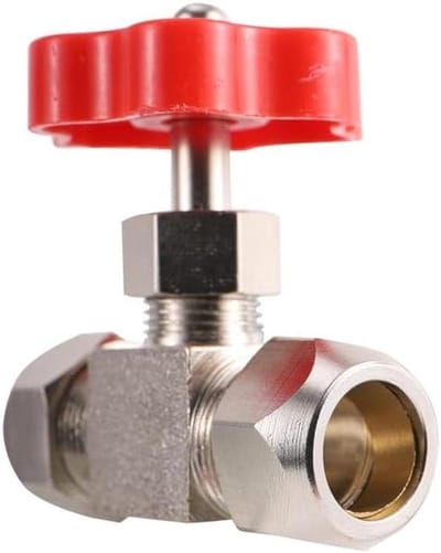 Water Stop Valve - Irrigation Valve - Garden Watering - Needle Type Control - 6mm
