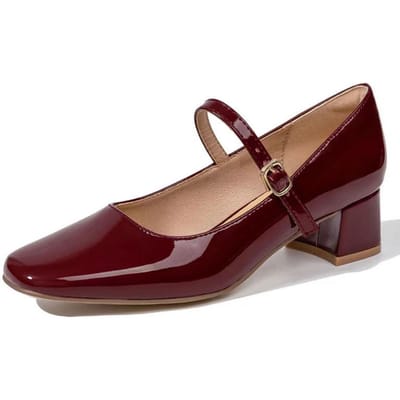 Dames nieuwe zomer schoenen met dikke zool Dames Mary Janes Riem sandalen Middelhoge hak minimalistische enkele schoen Casual lichtgewicht Damesschoenen 41 brown