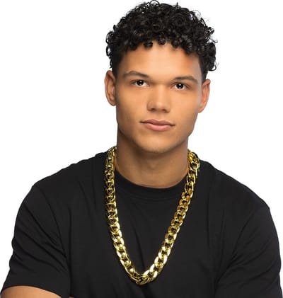 Boland - Ketting Pimp goud Goud - Volwassenen - Vrouwen - Pooier - Pimps and Ho's