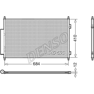Condensator, airconditioning DENSO DCN40027