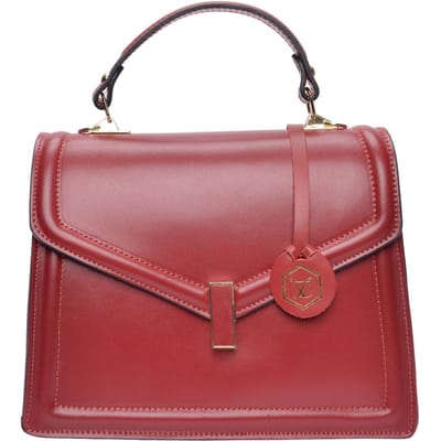 Luisa Vannini Rood Rundleer Tas