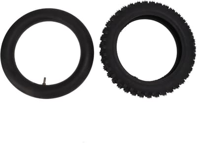 Acouto 2.75-10 Knobbelige Band en Binnenbandset voor Off-road Motorcross Pitfietsband Door Tire TubeTyre Binnenband