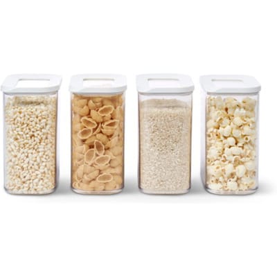 Mepal Modula set bewaardozen - 4x 1500 ml - Voorraaddoos - Wit