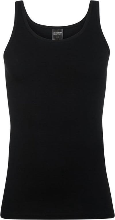 SCHIESSER Original Feinripp singlet (1-pack) - zwart