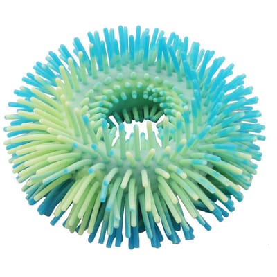 1/4 STKS Dichte Haararmbandjes Fidget Speelgoed Contrastkleur Stressverlichting Rekbaar Touw Sensorisch Speelgoed voor Kinderen Cadeaus Klaslokaal Prijzen blue