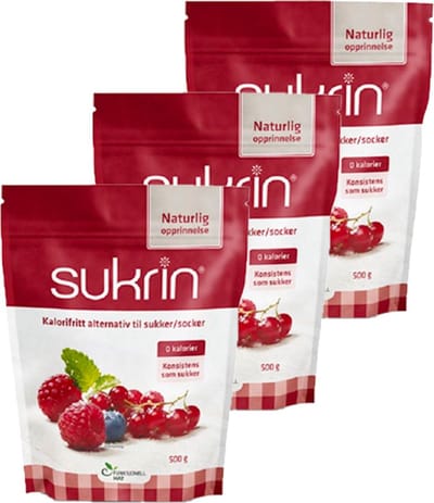 Sukrin | Natuurlijke Zoetstof Met 0 Calorieën | 3 stuks | 3 x 500 gram
