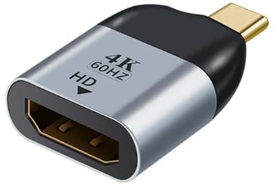 WiseGoods Premium USB-C Naar HDMI / HDTV Adapter – 4K / 60Hz - Voor Laptop / Tablet / Smartphone - Beeld & Audio - TV Film