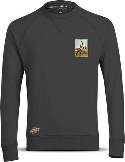FC Kluif 'Shirtje ruilen' sweater - Maat S / Small - Heren lifestyle trui - Katoen - Anthraciet