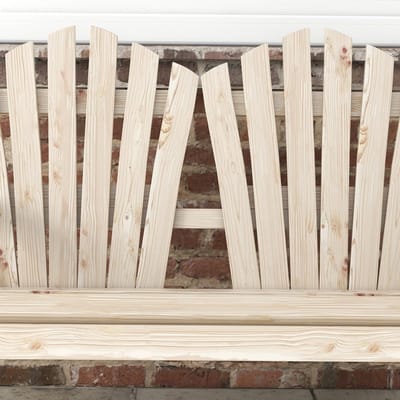 YYchan tuinbank voor buiten - 2 personen - bruin - 108 x 66 x 95 cm