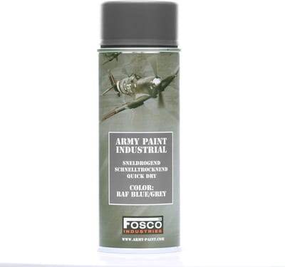 Fosco spuitbus legerverf 400ml RAF blue/grey