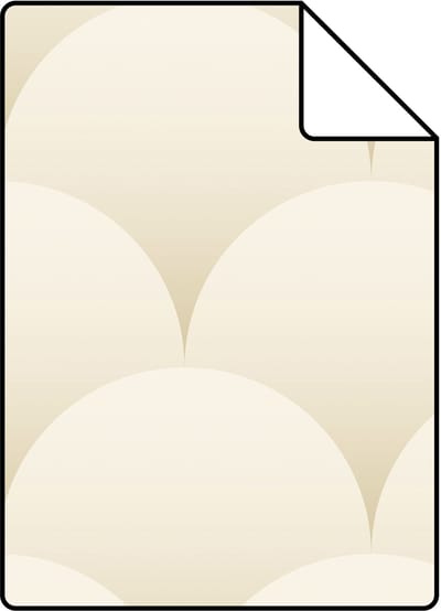 Proefstaal ESTAhome behang art deco motief zand beige - 26.5 x 21 cm - 139464-S