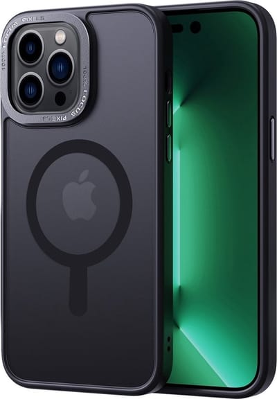 Cityhoesje – iPhone 16 Pro Max – Backcover - hoesje - Magsafe - Zwart