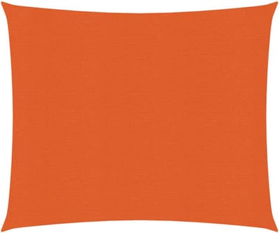 vidaXL - Zonnezeil - 160 - g/m² - 3x3 - m - HDPE - oranje