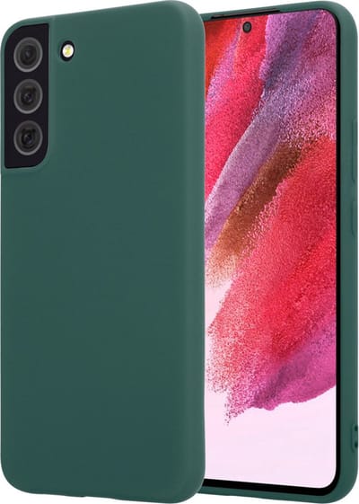 LuxeBass Siliconen hoesje geschikt voor Samsung Galaxy S22 Plus - Groen - telefoonhoes - gsm hoes - telefoonhoesje
