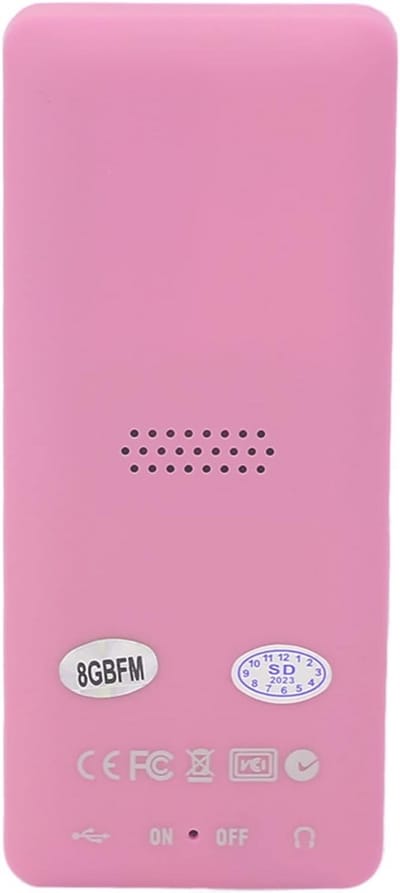 Draagbare Muziekspeler - MP3 MP4 Speler - Muziek Luisteren - Ingebouwde Luidspreker - 18 Inch Scherm - Roze