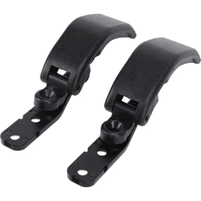 2 Pièces Loquet de Vitre de Quart Arrière 62910‑89103 Métal Sécurité Améliorée Loquet de Vitre de Quart Arrière pour Tacoma T100 Hilux noir