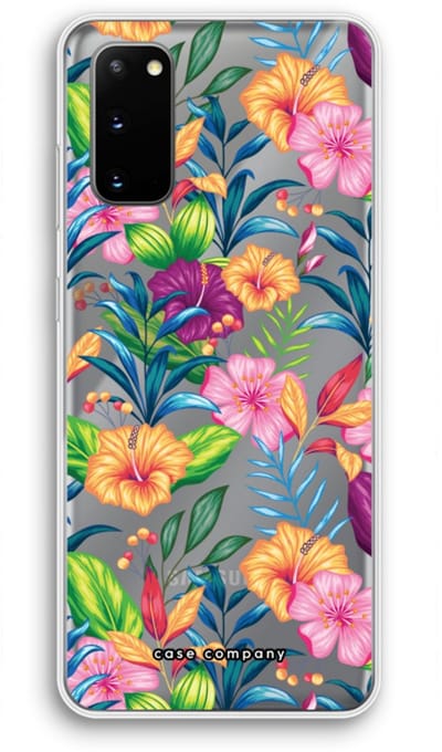 Case Company® - Hoesje geschikt voor Samsung Galaxy S20 hoesje - Tropisch 2 - Soft Cover Telefoonhoesje - Bescherming aan alle Kanten en Schermrand