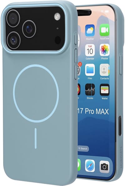 Mobiparts Slim Line Case geschikt voor Apple iPhone 17 Pro Max - MagSafe Sage - Groen