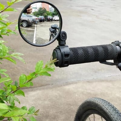 Finnacle - Fiets Spiegel - Eenvoudig te Monteren - Stevige BeveSpiegel voor fiets - Gemakkelijk te monteren - Stevige bevestiging op het stuur - Sterk materiaal & grote kijkhoek