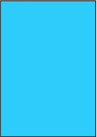 Blauwe A4 etiketten 210 x 297 mm (100 vel)