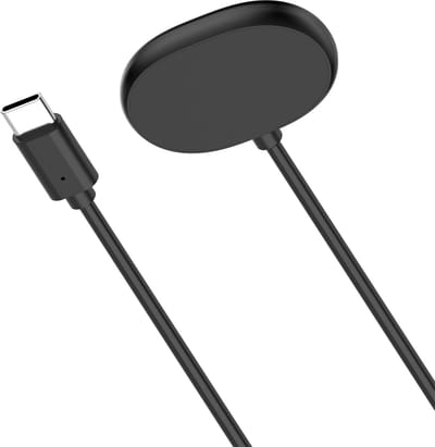 Strap-it Oplader geschikt voor Google Pixel Watch 5 (41mm & 45mm) & Pixel Watch 4 (41mm & 45mm) - USB-C Oplaadkabel - 1 Meter - Zwart