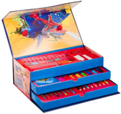 Spiderman Tekenset voor Kinderen - Kleurkoffer - Schoolspullen