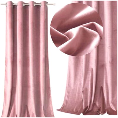 MORE&DECO - Velvet Gordijn - Roze - 250x140 cm - Luxueuze uitstraling