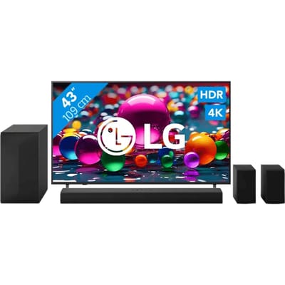 LG 43" 4K Smart UA75 + LG DS60TR