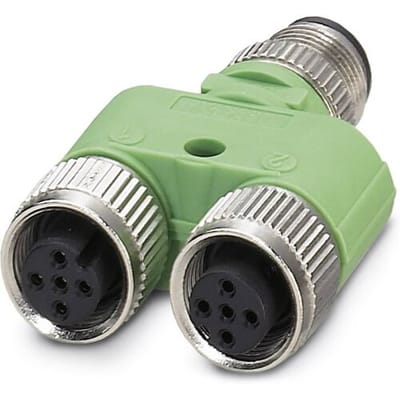 Phoenix Contact 1683455 Sensor/actuator verdeler en adapter M12 Aantal polen (sensoren): 4 Adapter, Y-vorm 5 stuk(s)