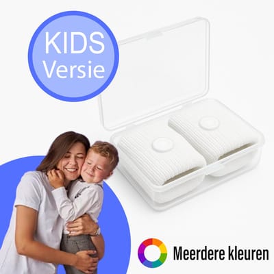 Kinderen Anti Misselijkheid Bandjes 2 stuks - Zeeziekte - Reisziekte - Anti Wagenziekte - Polsbandje - Wit