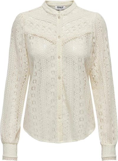 ONLY - ONLREBA LACE L/S SHIRT JRS NOOS - Dames - Blouses