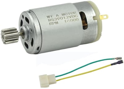 Krachtige 12V DC Elektromotor 16000 RPM met 12 Versnellingen voor Kinderauto's en Driewielers
