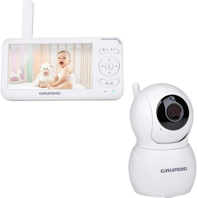 Video Babyfoon - Babymonitor Camera - Baby Bewaken - 5 Inch Kleurenscherm - 162 x 86 x 19 cm - Wit