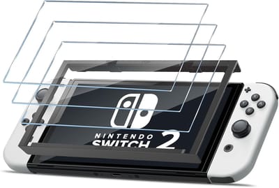 HidWee Screen Protector voor Nintendo Switch 2 Schermbeschermer, 3 Stuks Gehard Glas Film, 9H hardheid Krasbestendige - ShopVlot