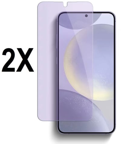 Screenz® -ANTI BLUE LIGHT Screenprotector geschikt voor Samsung Galaxy A36 - Tempered glass Screen protector geschikt voor Samsung Galaxy A36 - Beschermglas - Glasplaatje - 2 stuks
