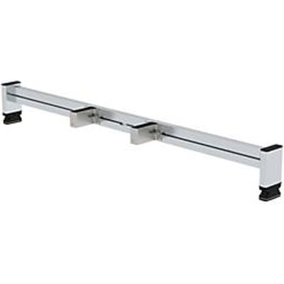 Munk retrofit traverse, nivello® ladderschoen, incl. bevestigingsmateriaal, B 1,2 m, stijlhoogte 85