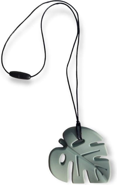 Bijtketting | Blad | Pistache | Groen | Zwart | Vanaf 3 jaar!