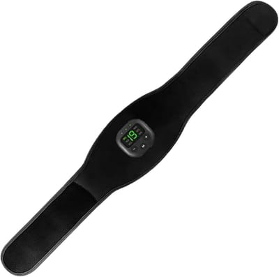Buikspierstimulator Riem - Buiktrainer Tailleband - Core Training - Verstelbaar Design - 109 cm - Zwart