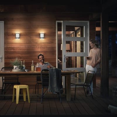 Philips Python outdoor wall lamp with sensor 6W 2700K anthracite