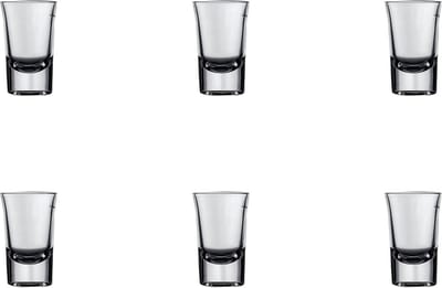 Mammoet - Budgetline - Borrelglas - Bostonshot - 6 stuks - 3,5 cl - Transparant glas