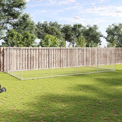 vidaXL - Hondenkennel - voor - buiten - 7,6x3,8x1,9 - m
