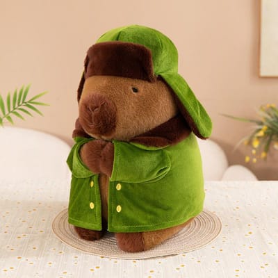 45 cm Grote Capybara Pluche Speelgoed Kawaii Simulatie Dieren Levensgetrouw Zacht Gevuld Pluche Poppen Cartoon Bank Kussen Verjaardagscadeau 25cm brown