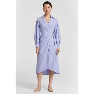 Karl Lagerfeld Wrap Shirt Dress Sweet Lavender Taglia: 38 | Abiti in T-Shirt Outlet | Donna