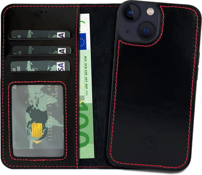 Pulledro geschikt voor iPhone 11 Uitneembaar leren BookCase Hoesje - Reȸlack