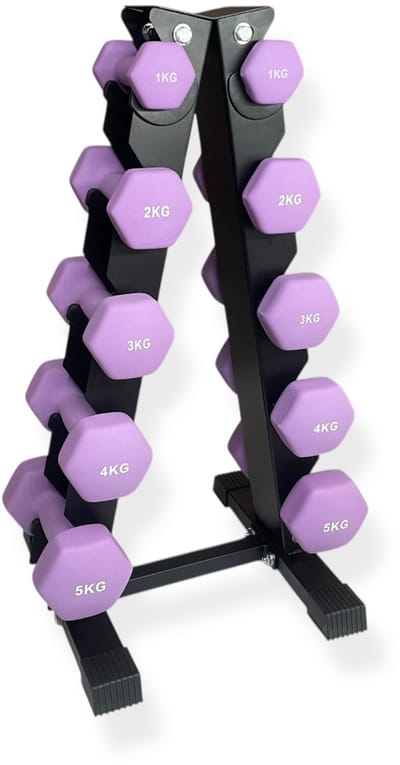 Padisport Dumbell Toren 10 Dumbells - Dumbell Rek - dumbells set - Halter Rek - Dumbell Toren - Dumbell Opbergrek