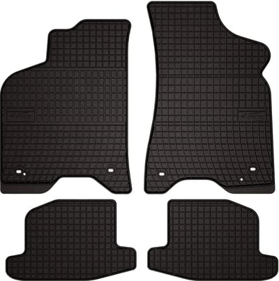 Wielganizator SolidPRO Serie - Rubber Auto Matten - Seat Arosa - Zwarte Kleur - Perfecte Pasvorm