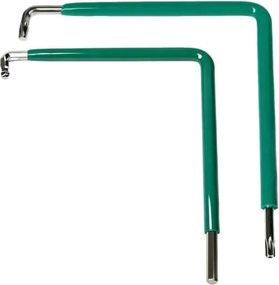 Instelgereedschapsset voor ramen - 2 stuks gebogen zeskant 4 mm en Torx TX15, ideaal voor raammontage en deuropening, veelzijdig gereedschap voor raambeslag aanpassing