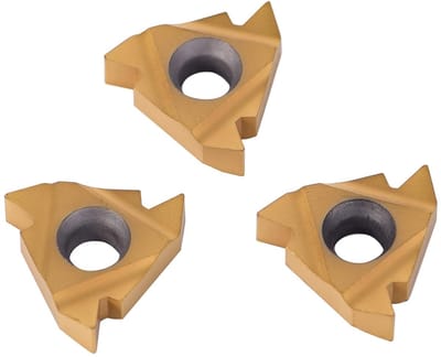 16 Stuks AG60 Gouden Carbide Snij-inserts voor CNC Frezen en Draaien met Opbergdoos en Precisie Snijgereedschap