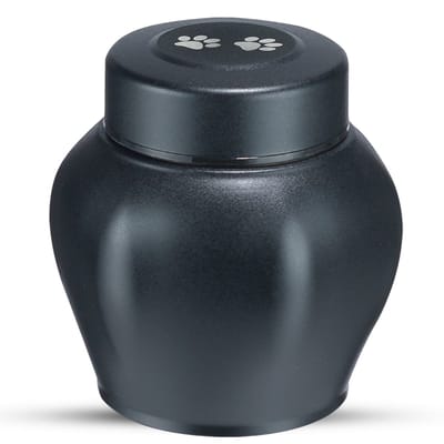 Luxe Begrafenis Urn - 750 ML - Urn - Mini Crematie Urn - As Urn - Voor Huisdieren, Honden, Katten of Menselijk As - Crematie As - Mini Urn - Dog Paw