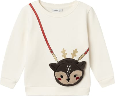 NAME IT NMFRTINSEL NREG SWEAT BRU BOX Meisjes Trui - Maat 92